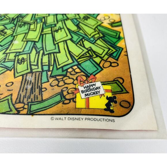 VTG Disney 1978 Lot of Two Mickey Goofy McDuck Pepsi Placemats Collectible Set - Picture 10 of 11